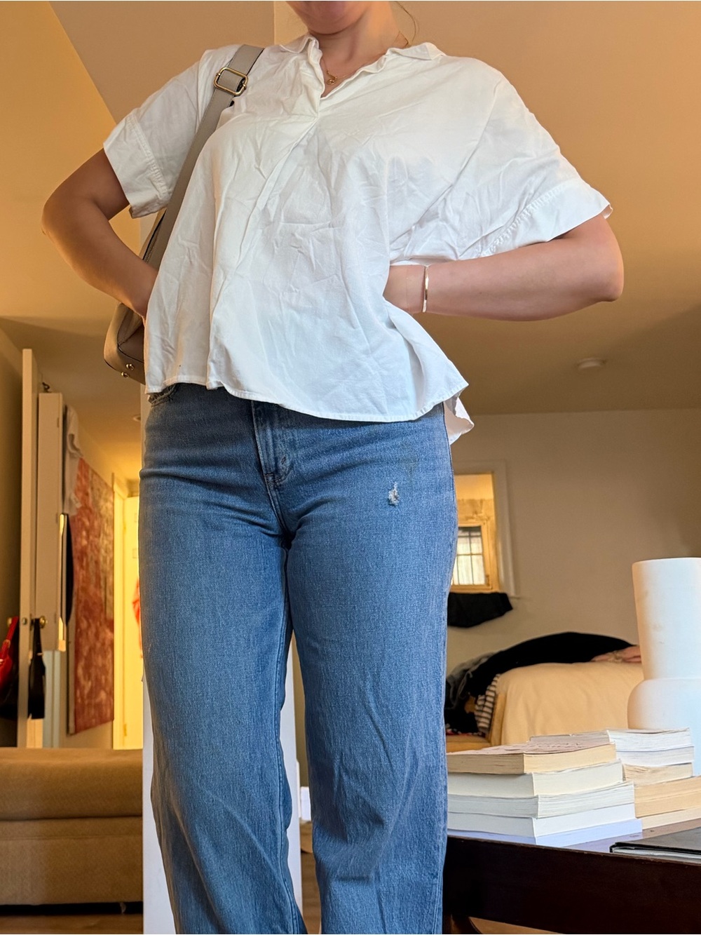 White Madewell Women’s Classic Button-Down Shirt